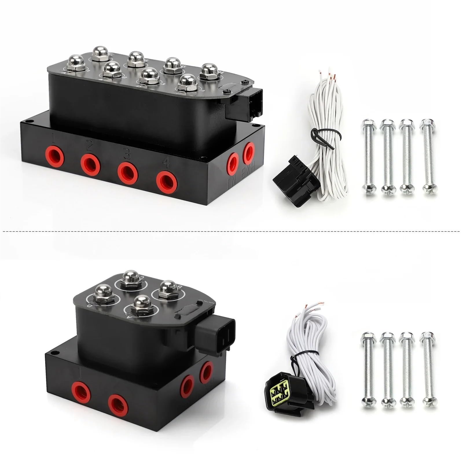 Amortyzator 12V 0-200psi/0-300psi Zawór elektromagnetyczny Zawieszenie pneumatyczne Amortyzator do automatycznego szybkiego sterowania Fbss(0-200pSI 2 control)