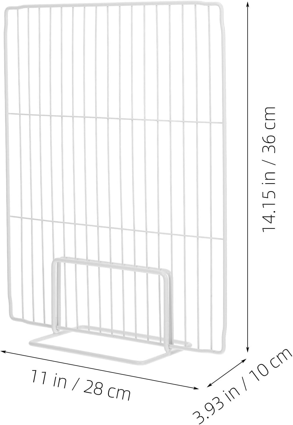 Iron Wire Freezer Shelf Divider Organizer for Refrigerator and Freezer, Multi-purpose Space-saving Metal Partition Rack, for Retail Settings and Ice Cream Parlors