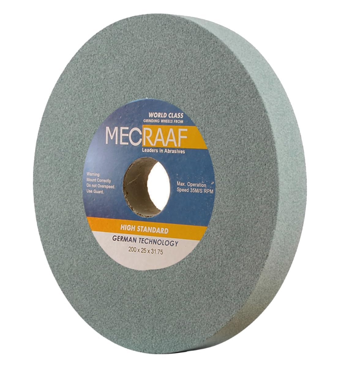 MECRAAF® 8 Inch Bench Grinding Wheel|Green Silicon|FOR Grinding CARBIDE and TITANIUM|Lathe Tip Tool|INSERTS|WOOD CUTTER|HOLESAWS|PLANNER BLADES|Thick 25MM(1")|Max RPM-2880|200x25x31.75(MM)| (Grit 80) (B0CJTSL68X) Amazon Price History, Amazon Price Tracker