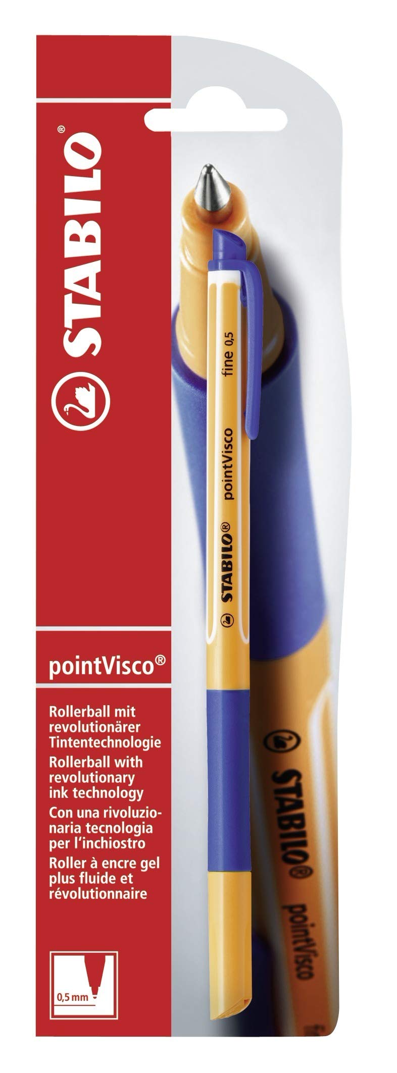 STABILO - Tintenroller - pointVisco - Einzelstift - blau