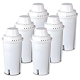 Commercial Cool Brita Filter Replacements, Replacement Water Filters for Standard Brita Water Pitcher, Lasts Up To 60 Gallons, NSF Certified, CCWFB6, White, 6-Pack