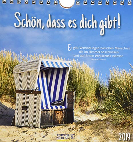 Schön, dass es dich gibt! 2019 Postkartenkalender Schön, dass es dich gibt! 2019 Postkartenkalender