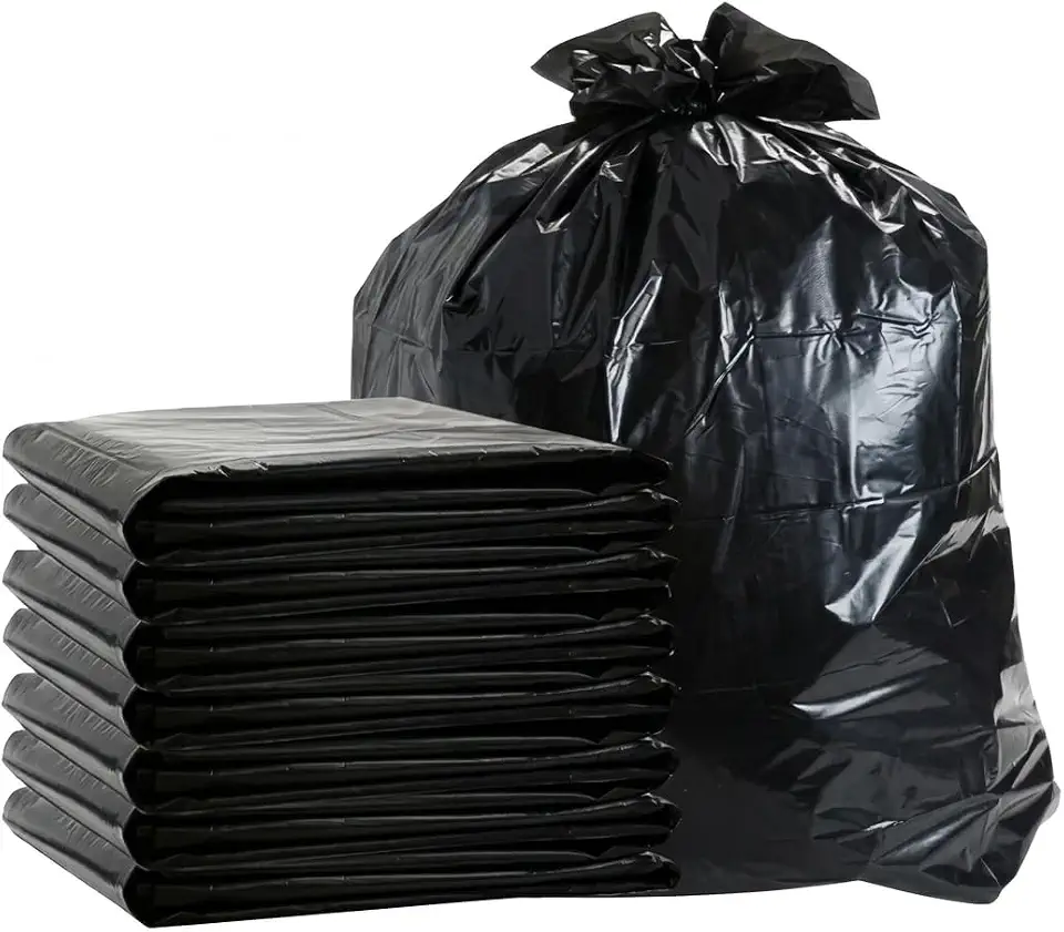 Saco de lixo tamanhos - 15 litros - 30 litros - 50 litros - 100 litros - 200 litros reforçado preto com medidas oficiais ABNT (100 Litros 75x105cm 50un)