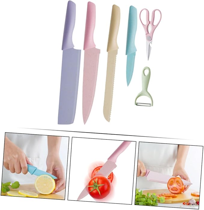 Set Cuchillos Cocina 7 Piezas Acero Inoxidable miniatura 7