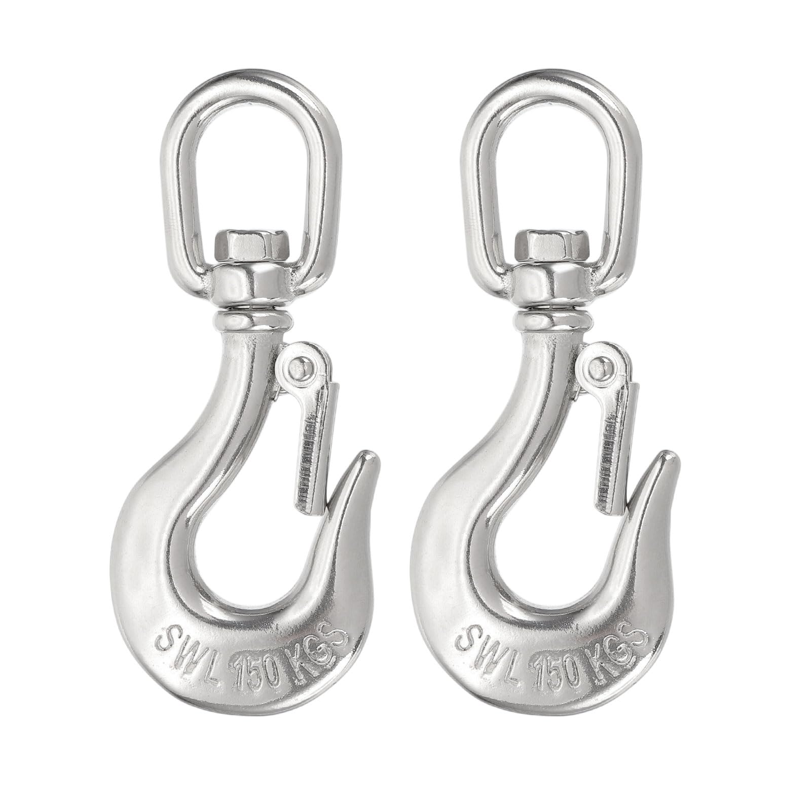 Crochet coulissant 0,9 cm en acier inoxydable 316 robuste pour levage marin