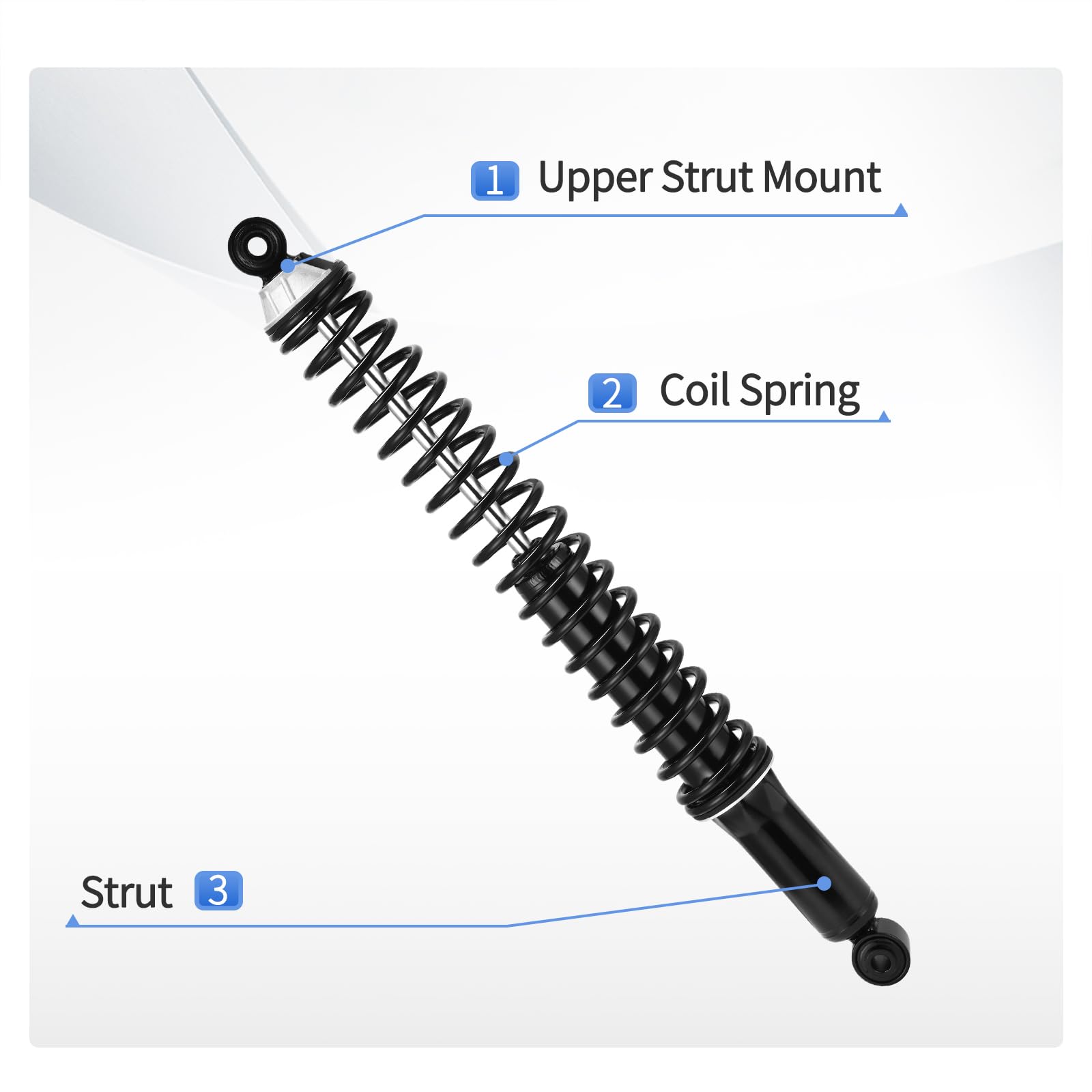 YITAMOTOR Rear Shocks Loaded Shocks and Struts Compatible with 2004