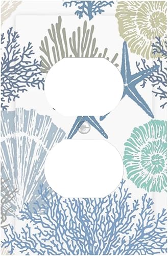 Miniatura 135 de Cubierta de Pared de Interruptor y Toma de Corriente de 1 Gang de Patrón Texturizado de Mármol Turquesa Oscuro Azul Gris Moderno Abstracto de Lujo