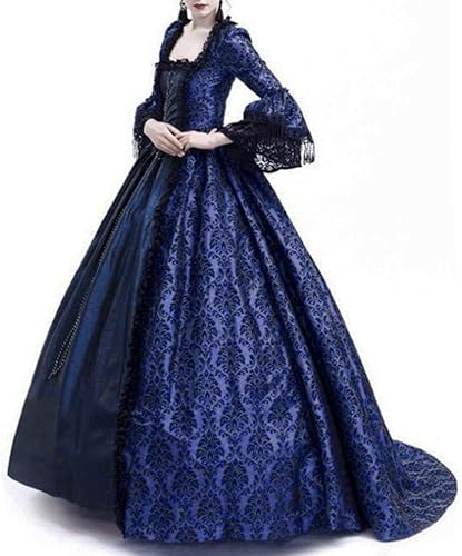 Miniatura 3 de Vestido renacentista con capucha para mujer, disfraz medieval victoriano, vestido de baile gótico de bruja Jedi, disfraz de Halloween