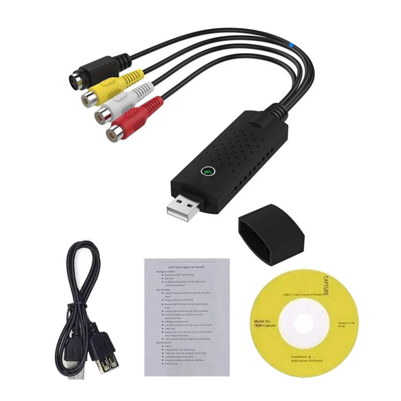 Amazon.com: FeiYeup USB 2.0 Video Grab Card Video Converter