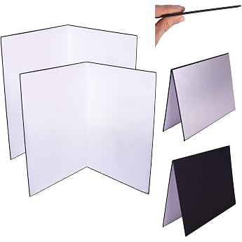 LENS-AID V-Flat Folding Reflector for Photo Studio Set of 2 A3 Cardboard
