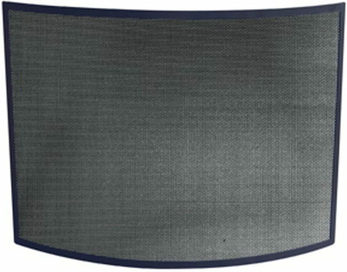 Fireplace Screen Guard, Fireplace Screens Single Panel Curved Bronze Fireplace Screen - 31" H X 41" W Fireplace Screen Flat Fireplace Screens Decorati