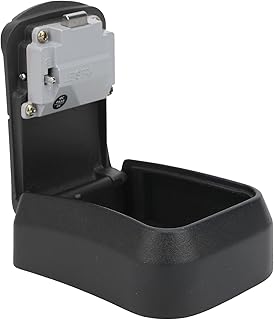 Key Lock Box - Waterproof Combination Lockbox, Portable Hanging Key Safe Lock Box, Key Storage Box, 4 Digit Combination Password Wall Mounted Outdoor Storage Box for Home Security(Black)