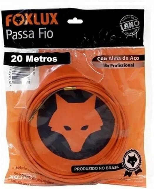 FOXLUX Passa Fio Com Alma De Aço - 20 Metros