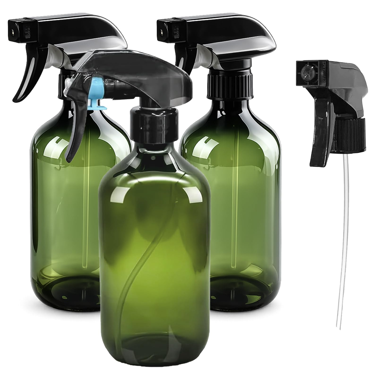 Juhuifu 3 Pcs Spray Bottles, Refillable Empty 500ml Plastic Spray Bottles,