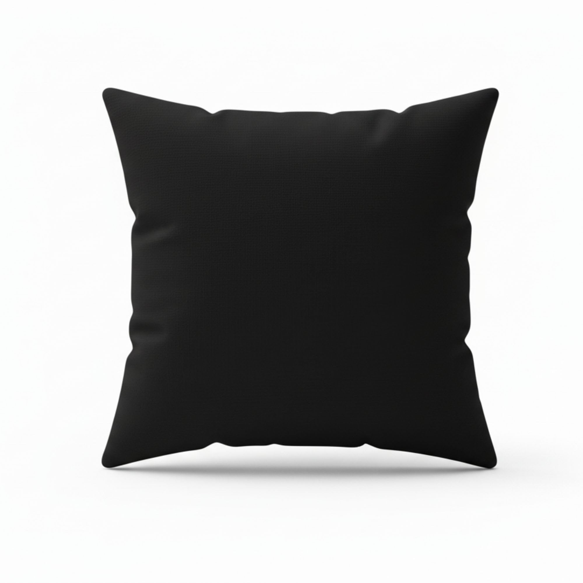 crazypriceuk Polycotton Euro Sham Cushion Cover – Soft Plain Large Pillowcase for Sofa, Bed & Stylish Home Decor (Black - 30x30 Inch)