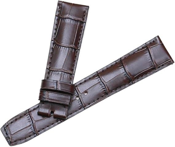 Compatible With Baume & Mercier HAMPTON CLASSIMA 10597/10310 Calf Leather Watch Bands Top Layer Leather Accessories(Dark Brown without b,22mm)
