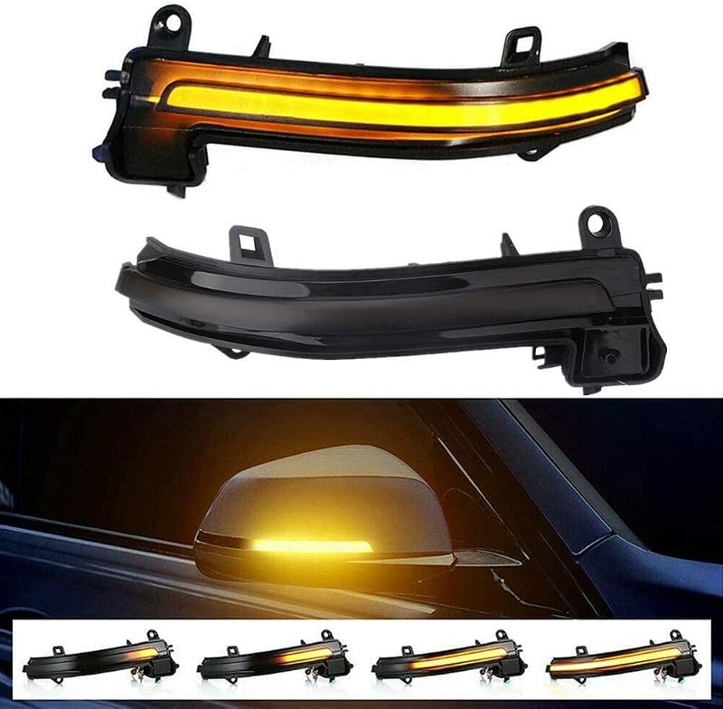 Luzes de seta sequenciais dinâmicas LED para retrovisores BMW 1/2/3/4 KanSmart – Par