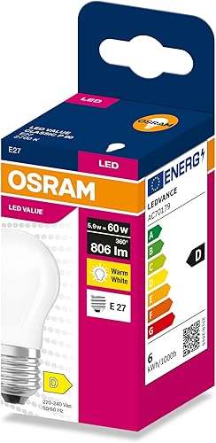 Osram LED FILAMENT CLASSIC P VALUE 5.9W 2700K Frosted E27