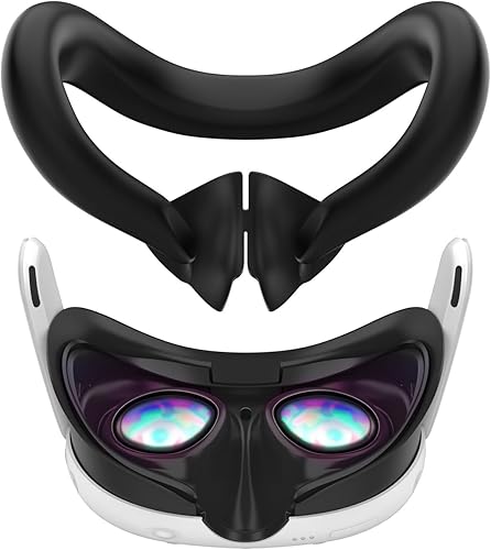 Miniatura 8 de Silicone VR Face Cover for Quest 3 Original Headset, Face Pad Face Cushion Compatible with Meta Oculus Quest 3 Face Cover Skin Accessories