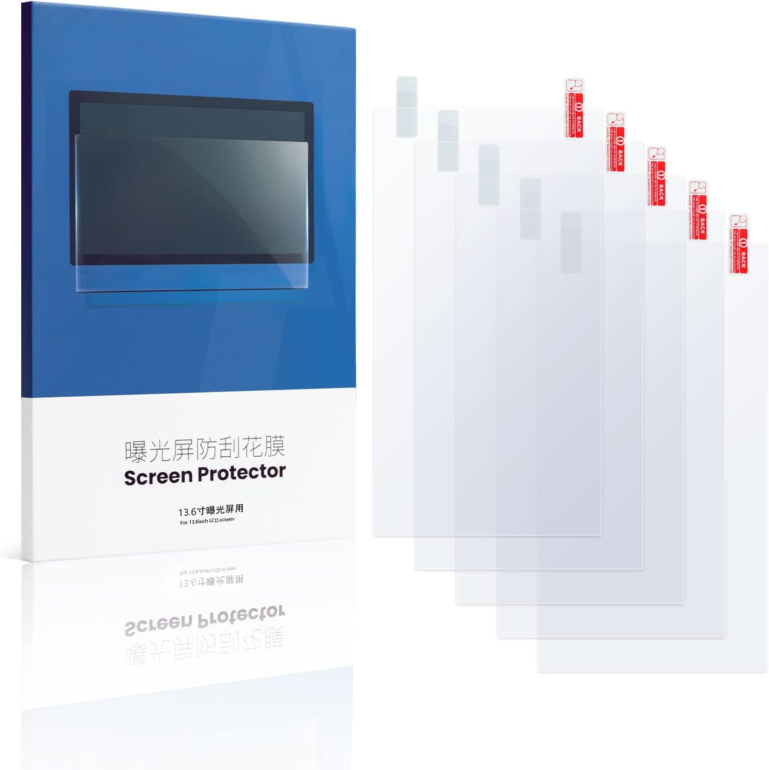 Anycubic Photon M3 Max Screen Protector,Original Protective Film 5Pcs Compatible with 13.6 inch LCD SLA UV Resin 3D Printers-Thickness 0.1mm-NOT for Photon M3 or Photon M3 Plus