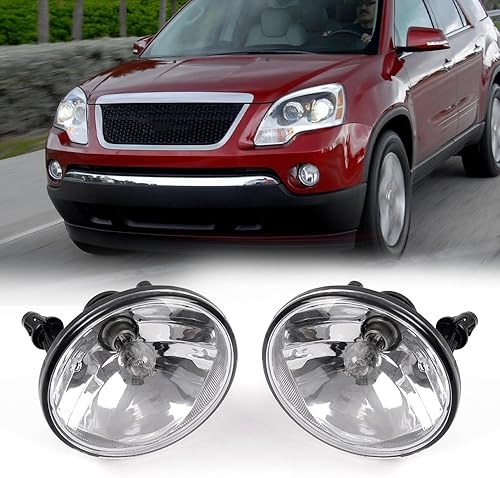 PIT66 Luces antiniebla compatibles con Chevy Suburban Tahoe 07-14/Ford Explorer 08-10/Chevy Avalanche/07-13 GMC Acadia 07-12/Chevy Camaro 10-13 con