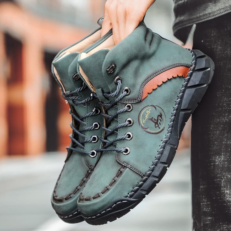 Vilobel Mens Work Boots, Vilobel Men Non Slip on Shoes, Orthopedic Safety Work Shoes- Protective Toe2