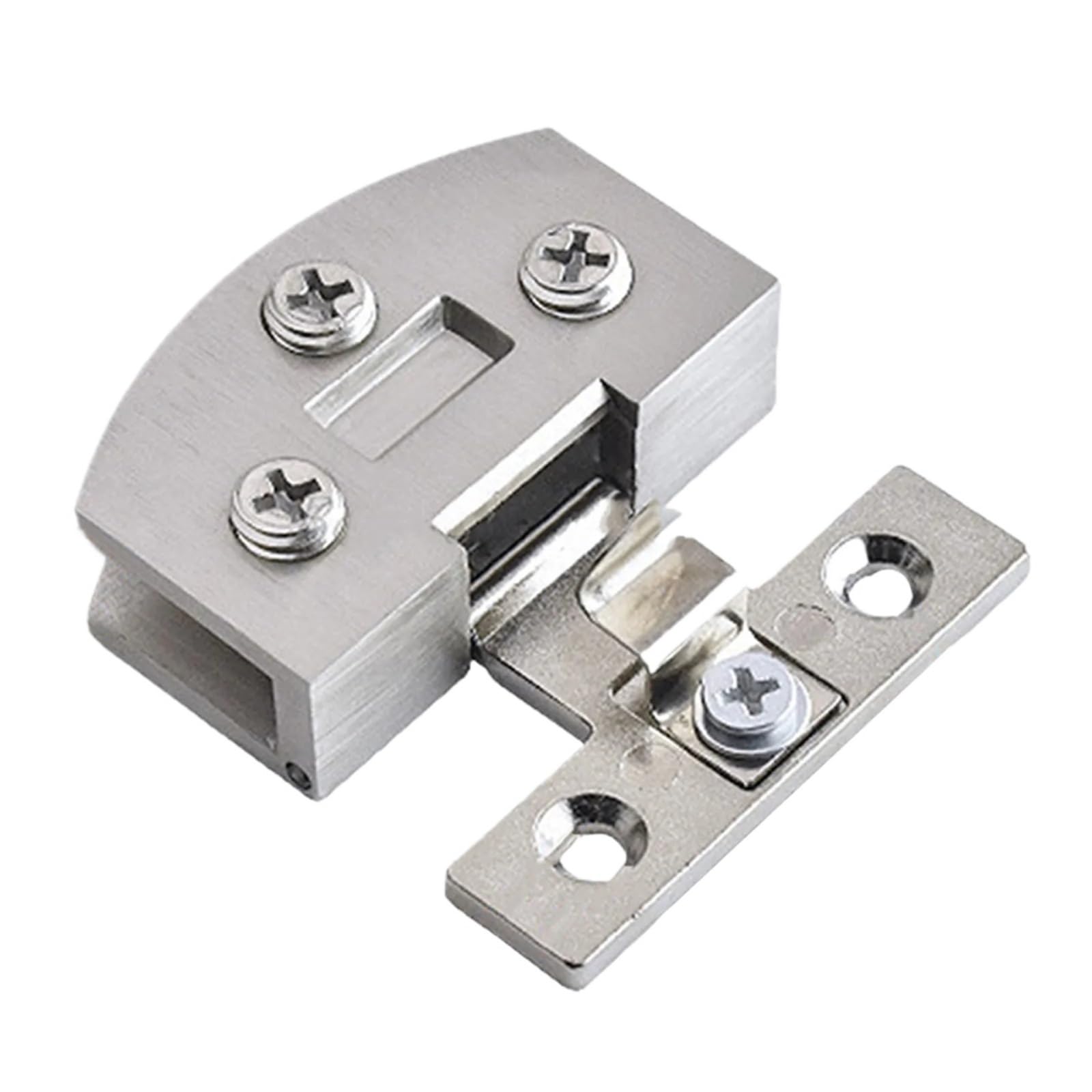 Kdhcvkz Glossy 1Pcs Zinc Alloy Glass Door Hinge(Glossy)