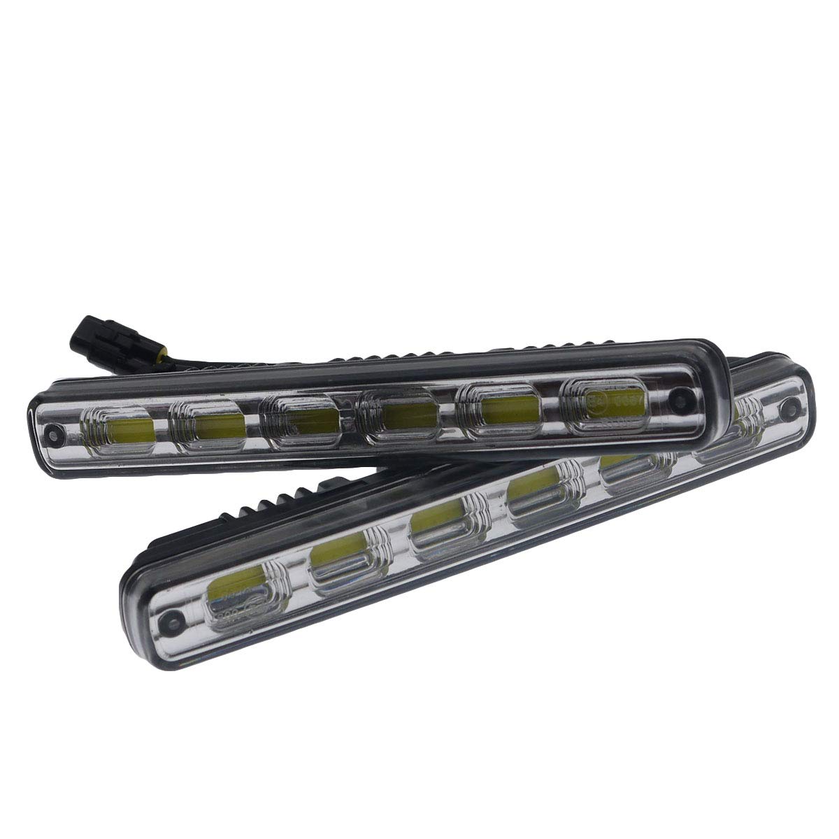 2x LED Tagfahrlicht 6 SMD FLAT Steuergerät E-Prüfzeichen R87 DRL 6000K Xenon 7 - Foto 6