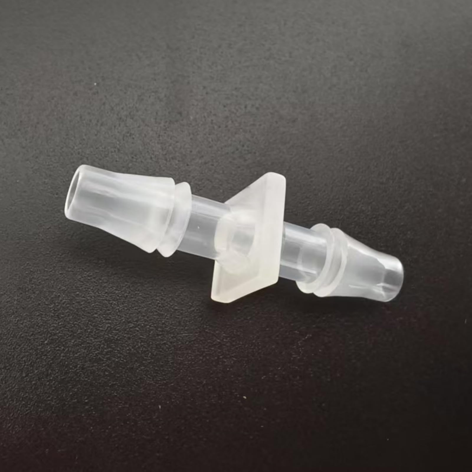 50-Pack Clear PP Equal Straight Barb Connectors for Laboratory, Food Machinery, and More(5.6mm 7/32inch)