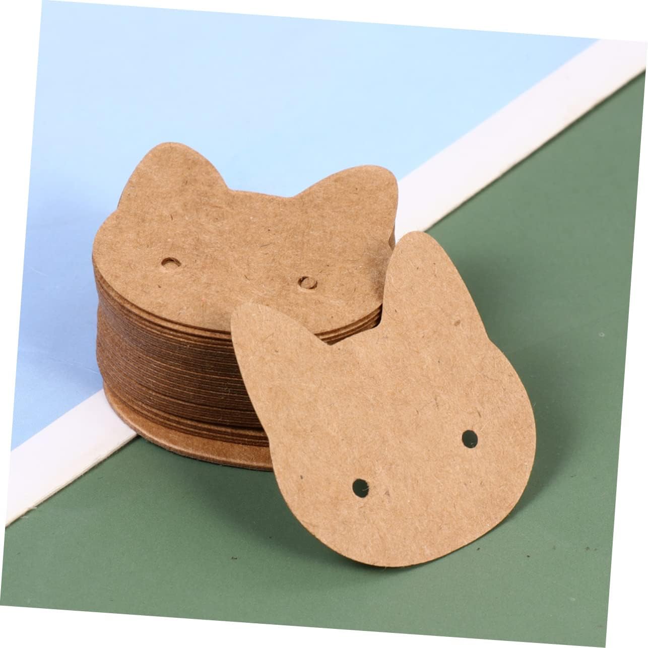 NOLITOY 3sets Earring Making Charms Jewelry Display Holder Earring Tag Cards Paper 400pcs*3