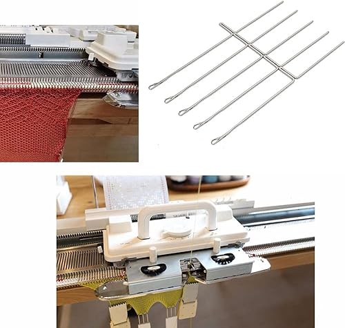 Miniatura 2 de Mollytek 50 agujas para máquina de tejer para KH-868 860 871 881 940 970 Agujas de tejer de acero inoxidable para máquina de tejer Agujas de
