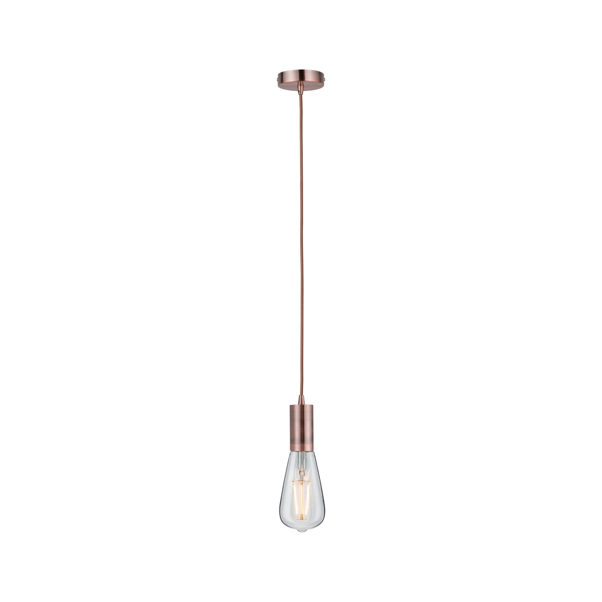Paulmann 50387 luminaire en suspension Neordic Haldis max. 20 watts suspension Cuivre éclairage de plafond métal, luminaire suspendu Métal E27