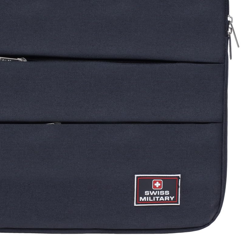 Image of SWISS MILITARY Alpha Laptop Sling /Messenger Bag for Men & Women 15.4 Inch Laptop Compatible Detachable Sling Belt Quick-Access Pockets Premium Polyester 5L Capacity Travel & Office Use