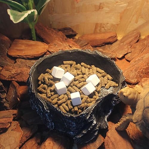 Miniatura 6 de NUOBESTY 24pcs pecera piedra calcio calcio mineral reptiles cubo molar calcio suplemento de calcio molienda bloque de roca para tanque de acuario de