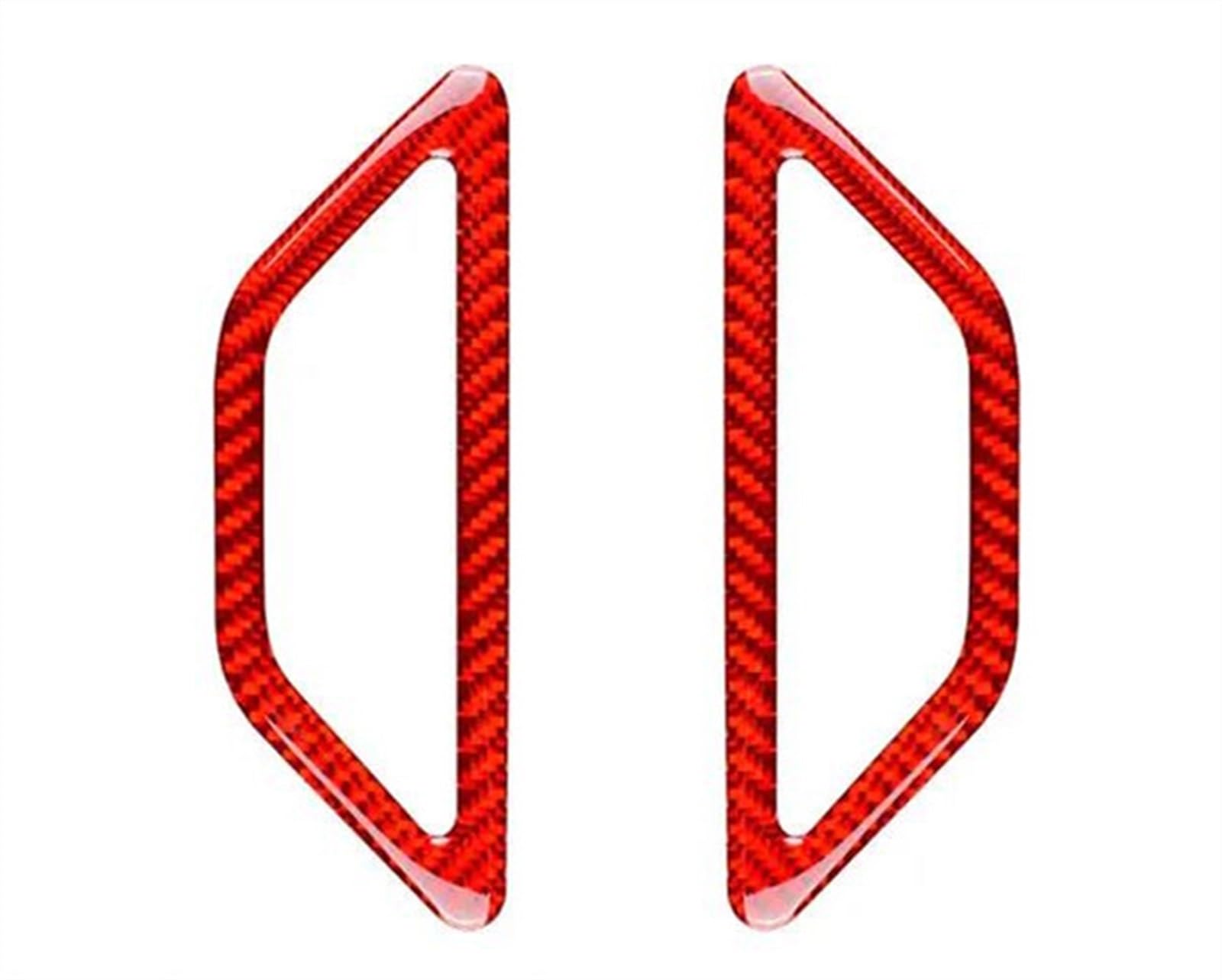 Car Interior Accessories Sticker Side Air Outlet Dashboard Conditioning Vent Trim Frame Cover for Subaru BRZ 2012-2020 Anti-dust(Rosso)
