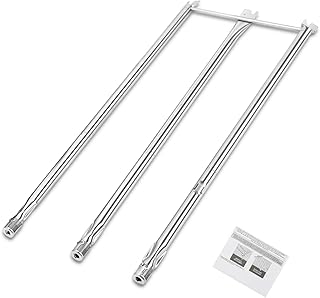 GFTIME 87cm 67722 grill burner tube for Weber Genesis 300 series E310 E320 EP310 EP320 S310 S320 (2007-2010), 3 burner Genesis 310 grill parts replace Weber 67820