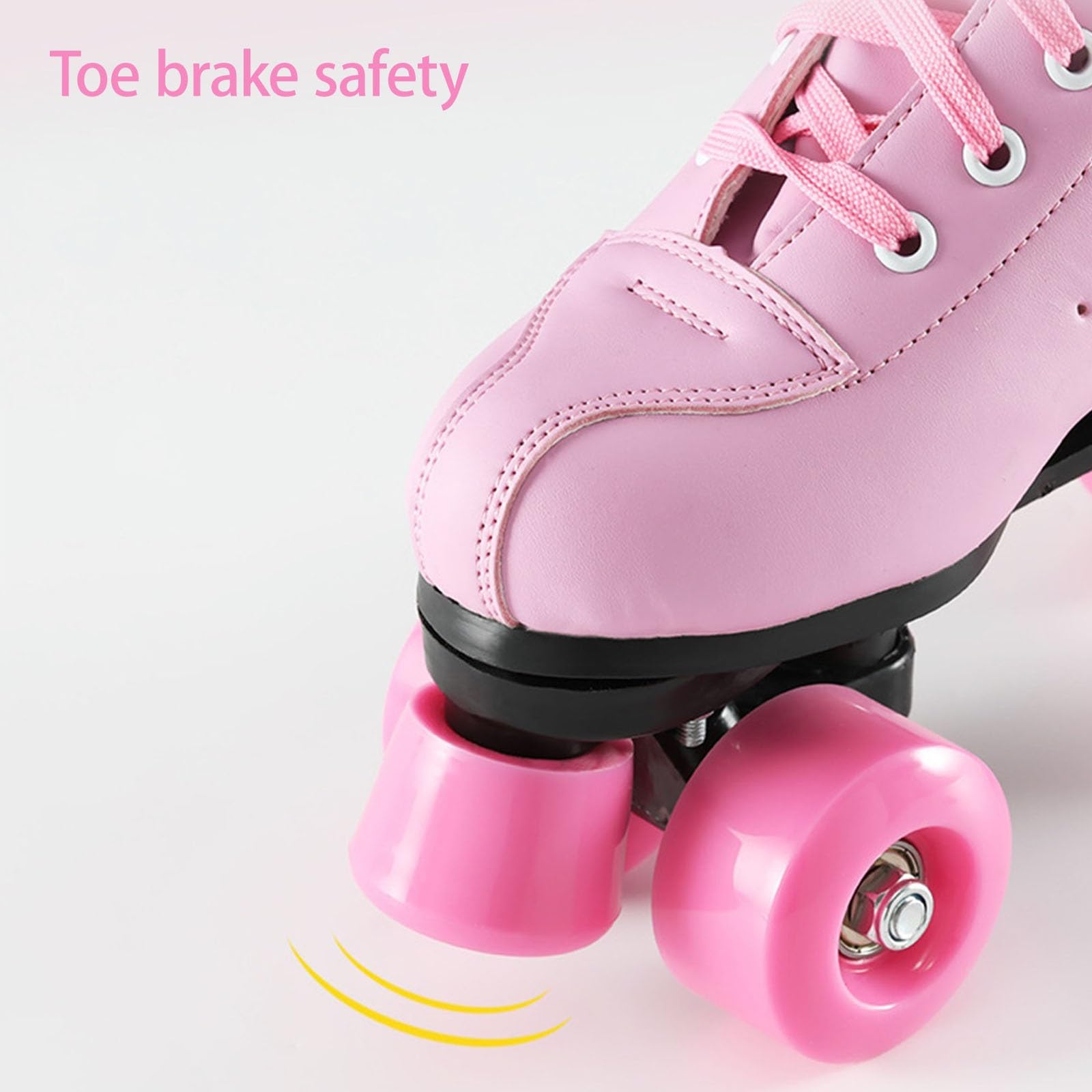 Roller Enfant pour Filles Et Femmes avec Roues Lumineuses, Cuir PU Lumineux Patin A Roulette Unisexes pour Les Trottoirs Et Les Aires De Jeux