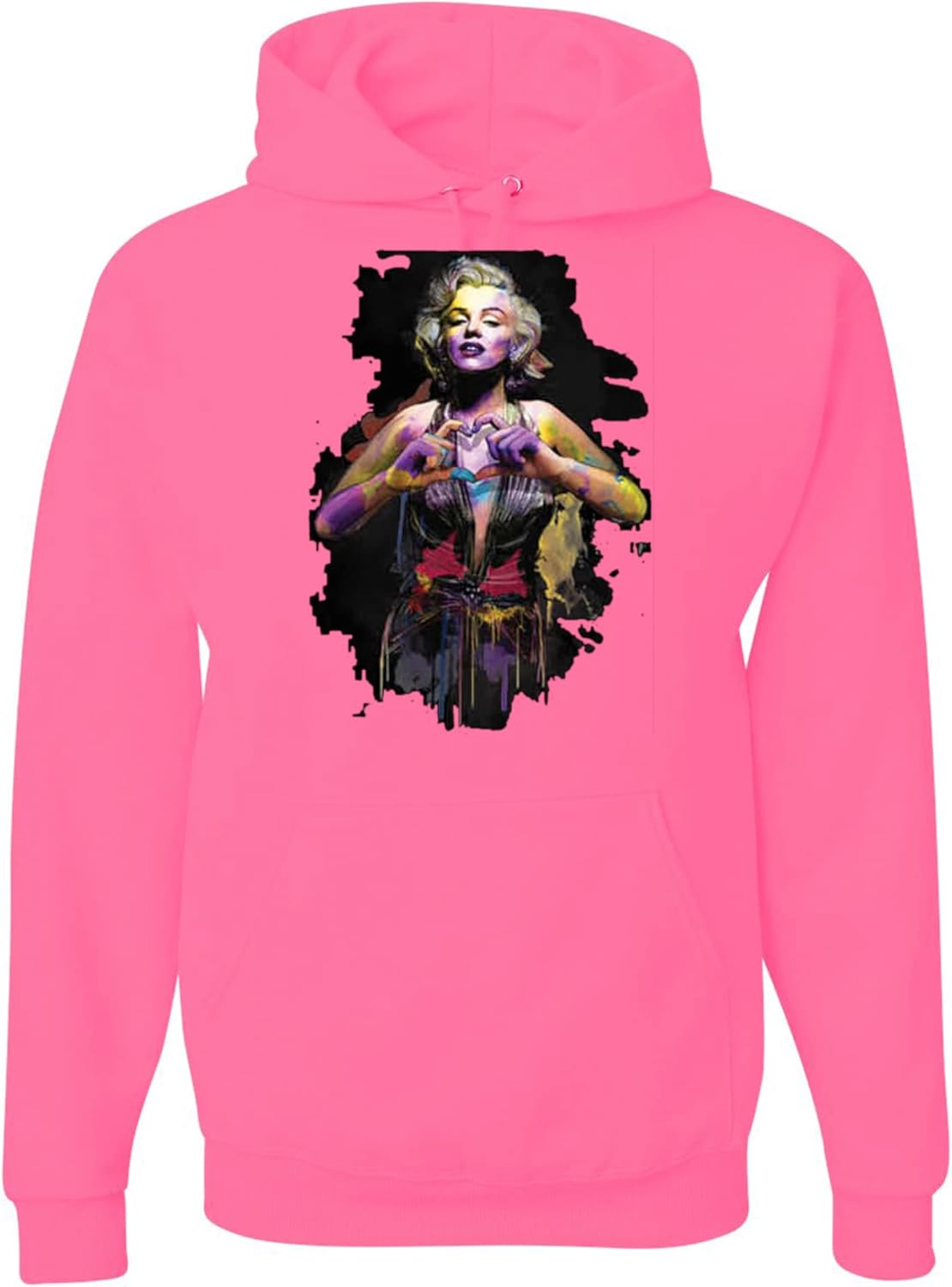 wild custom apparel Colorful Heart Sign Hoodies