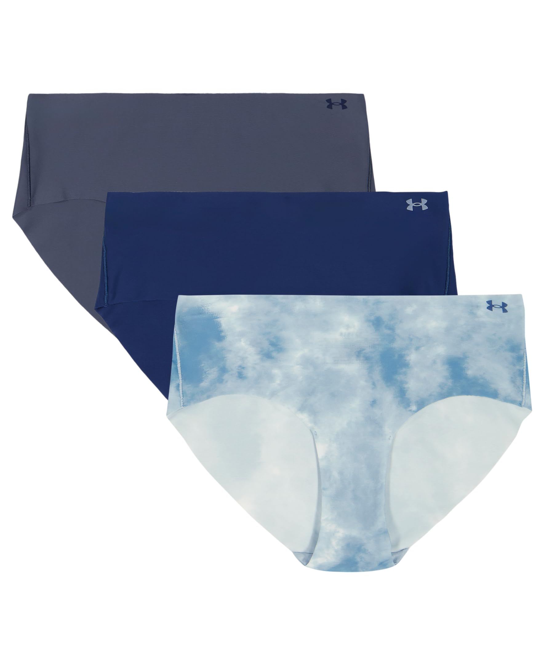 Under Armour Pure Stretch Mesh No Show Hipster - Solid 3-Pack