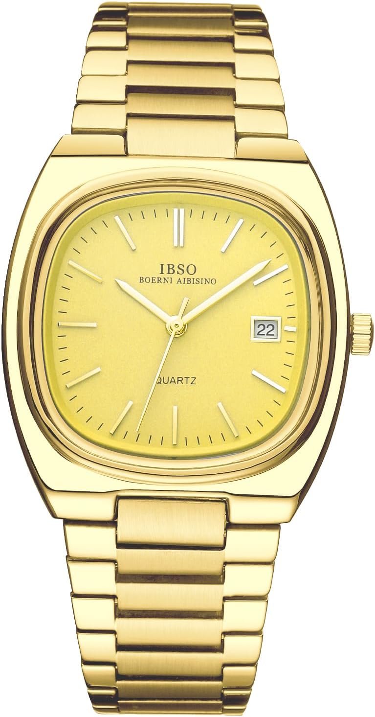 IBSO Men’s Luxury Business Watch Waterproof Stainless Steel