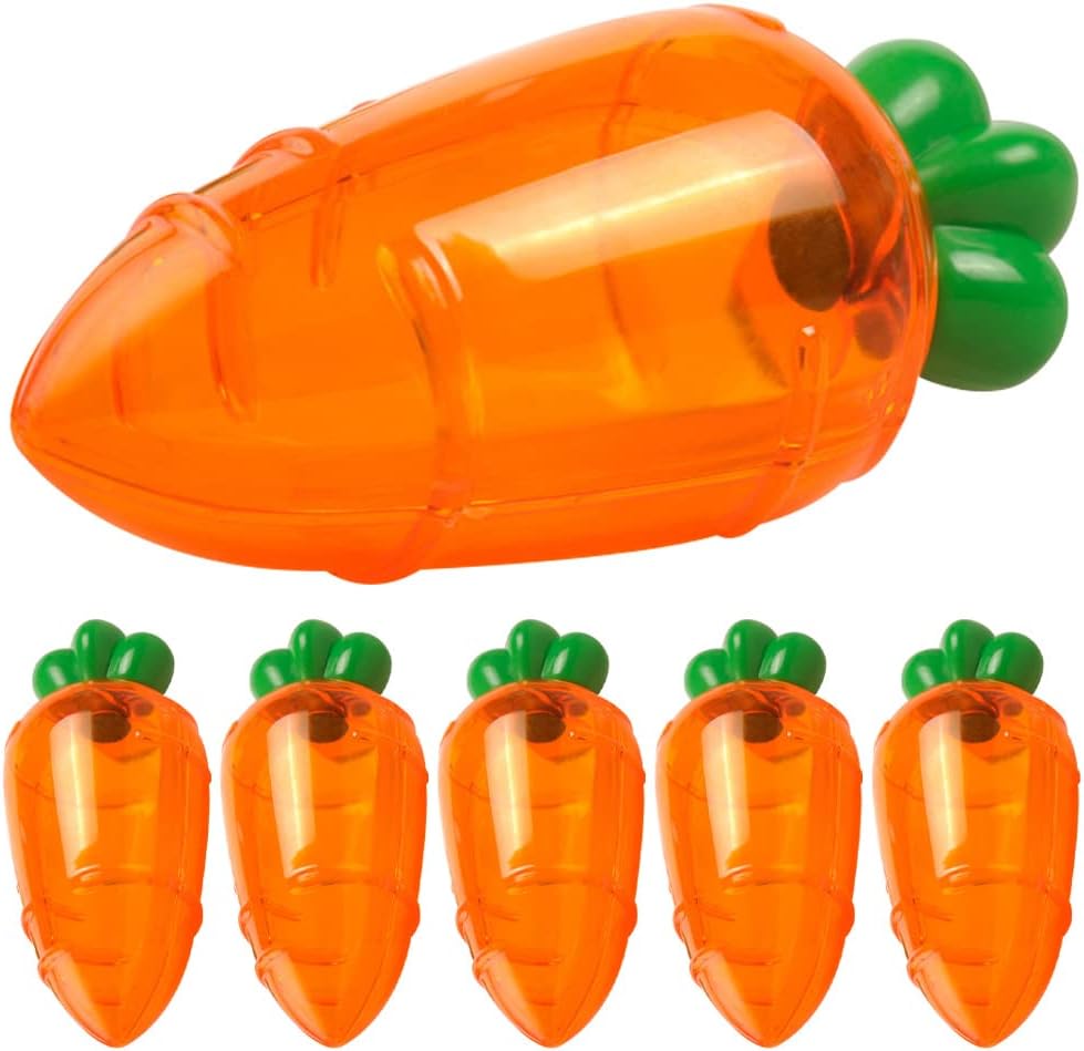 LUOZZY 6pcs Carrot Shaped Candy Box Easter Carrot Shaped Gift Box Candy Chocolates Case Easter Party Favors Box