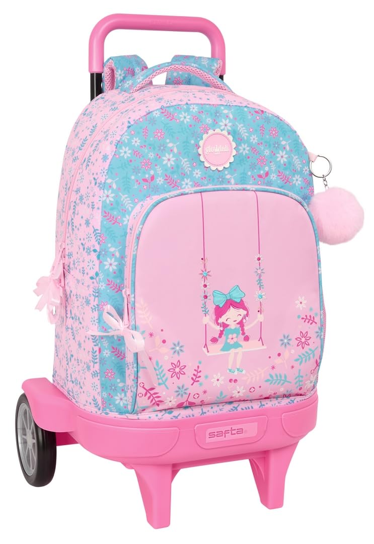 GLOWLAB Kids Swing - Mochila Grande con Ruedas, Compact Evolución, Extraíble, Ideal para Niños de Diferentes Edades, Cómoda y Versátil, Calidad y Resistencia, 33x22x45 cm