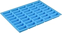 Vista 5 de V-fox 40 Cavities Rectangle Caramel Silicone Molds for Chocolate Truffles, Ganache, Jelly, Candy and Praline, Ice Cube Tray, Random Color, Medium