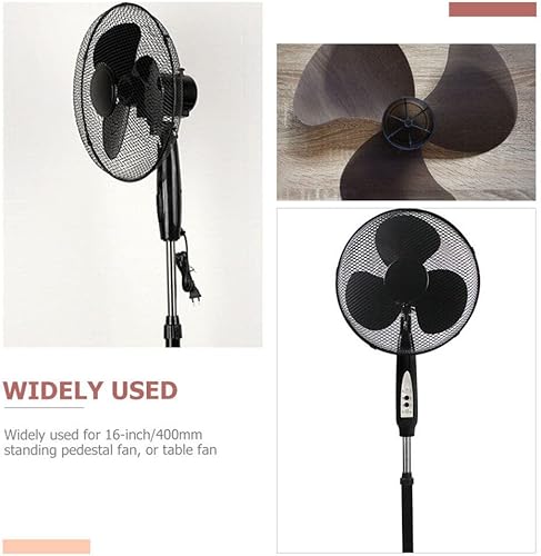 Miniatura 5 de DOITOOL Hojas de repuesto de hoja de ventilador de plástico, con cubierta de tuerca, 3 hojas universales para el hogar, ventilador de pie,