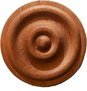 BingLTD - 1 1/4" Long Round Cherry Wood Carved Furniture Decoration Unfinished - Set of 10 (D262-CHER-UNF)