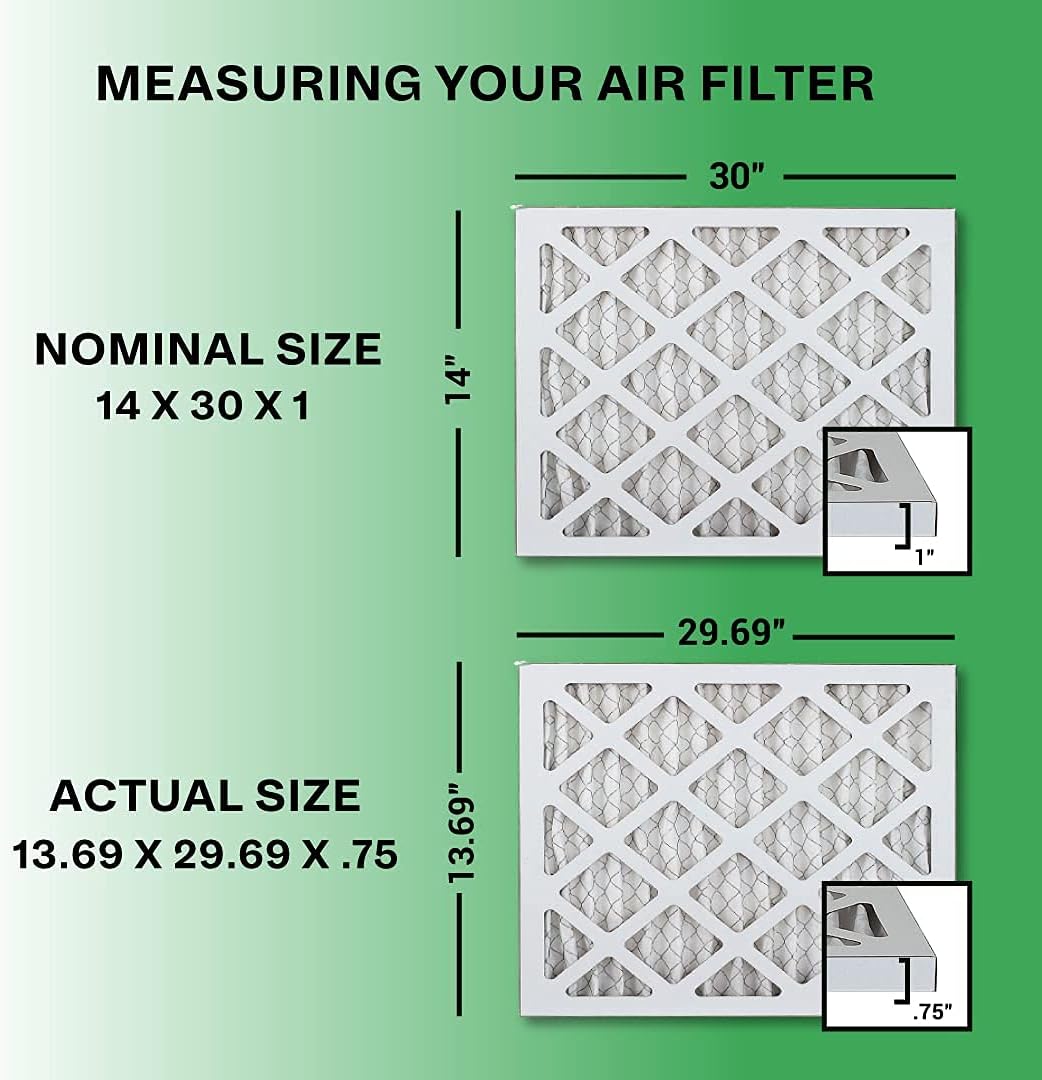 Review Product Filterbuy 14x30x1 Air Filter MERV 8, Pleated HVAC AC Furnace Filters (6-Pack, Silver) 40% Off Discount Filterbuy 14x30x1 Air Filter MERV 8, Pleated HVAC AC Furnace Filters (6-Pack, Silver)