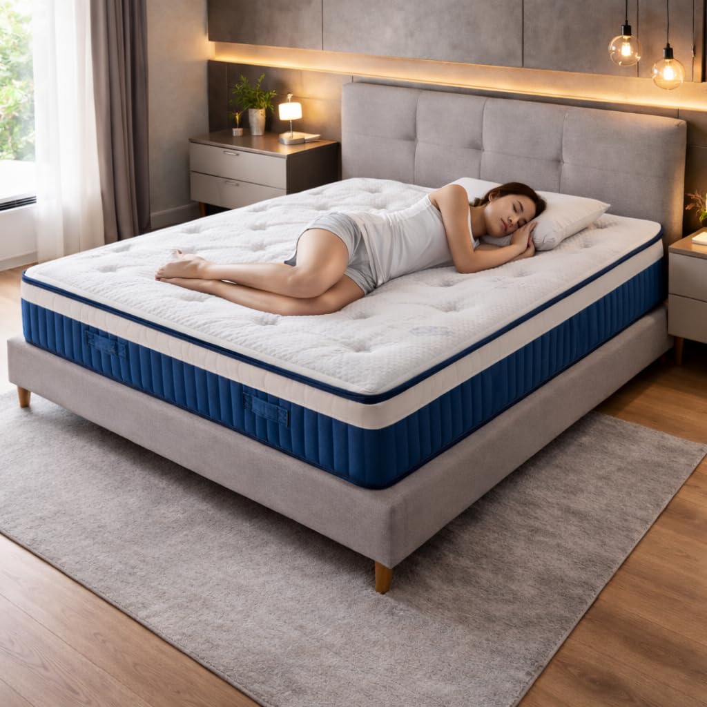 Ginflex Materasso Matrimoniale Memory 3 Strati 7 Zone Differenziate 160x190 H30 Tessuto Cool Rinfrescante + 2 CUSCINI OMAGGIO | Antiacaro - Anallergico | 100% Made in Italy (Altezza: 30cm, 160x190)