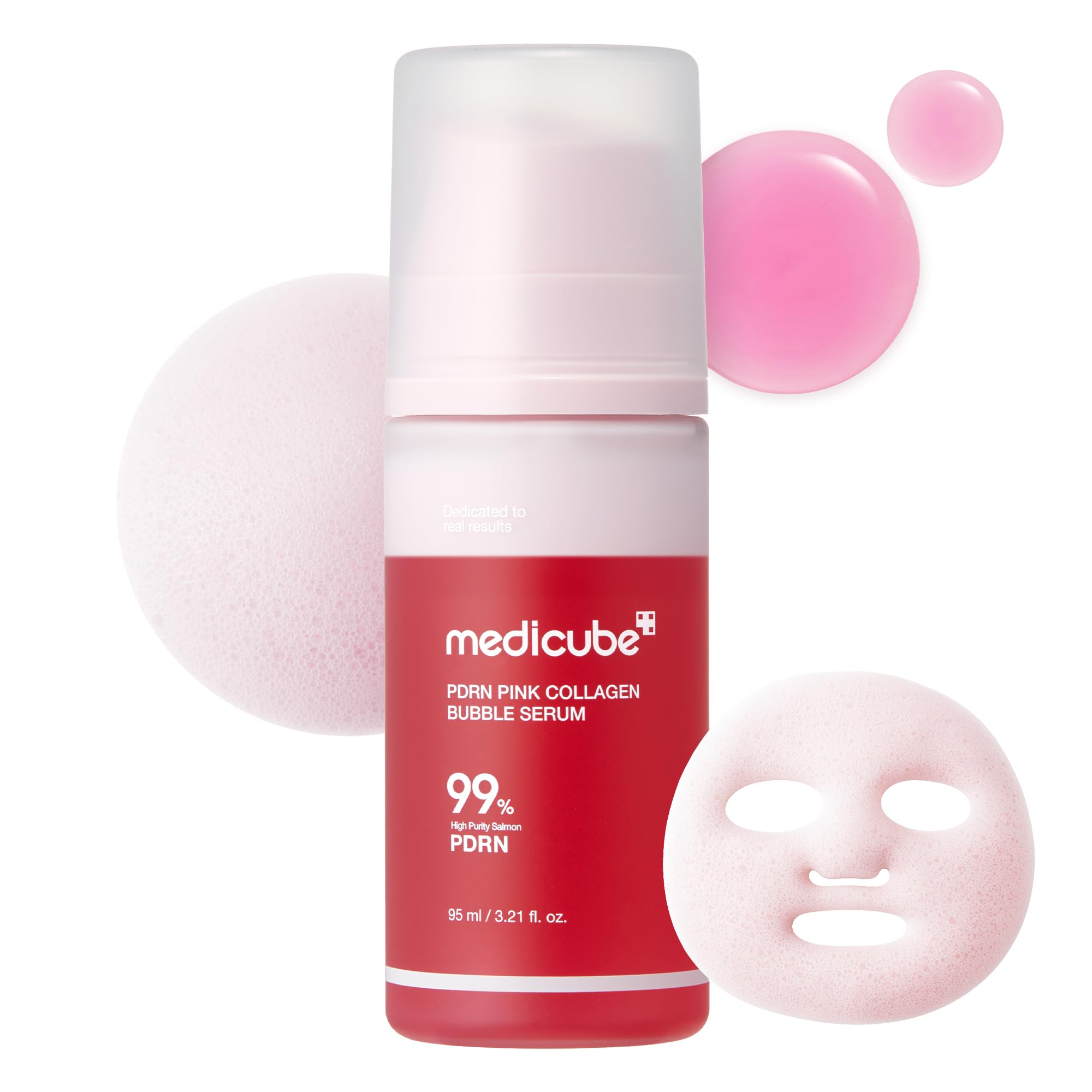 Amazon.com: medicube PDRN Pink Collagen Bubble Serum | Bubble-to