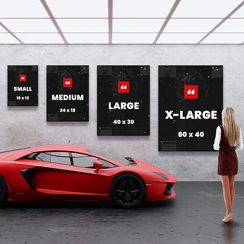 Miniatura 6 de Inktuitive "Cashflow is Key" - Arte de pared inspirador con marco negro, impresión en lienzo de dinero monopolio, decoración motivacional para