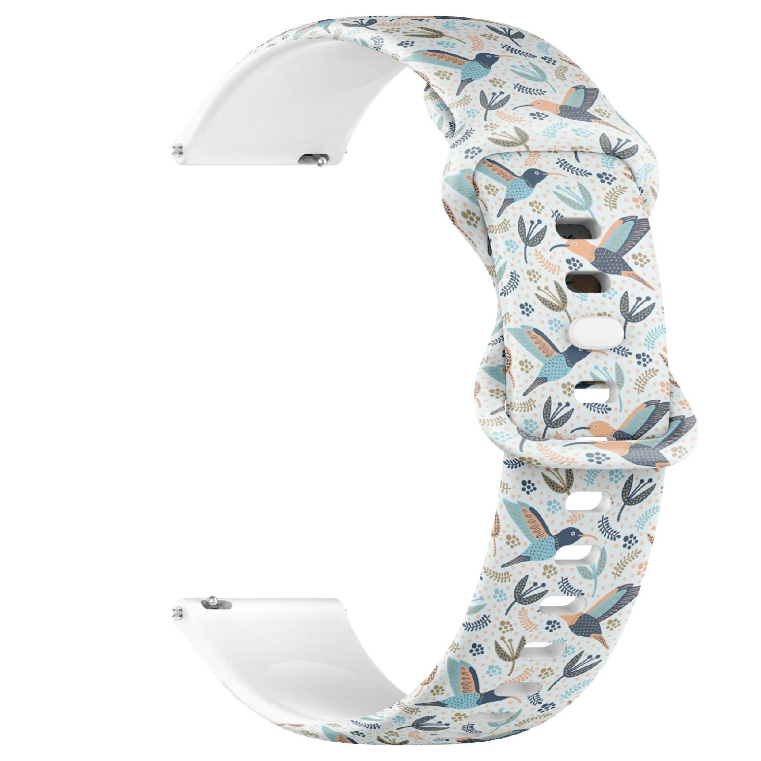 Compatible with Garmin Fenix 7/7 Pro, Fenix 6/6 Pro, Fenix 5/5 Plus, Epix (Gen2) / Epix Pro (Gen2), 22mm Replacement Sport Watch Band (Hummingbird) Silicone Soft Strap Bracelet